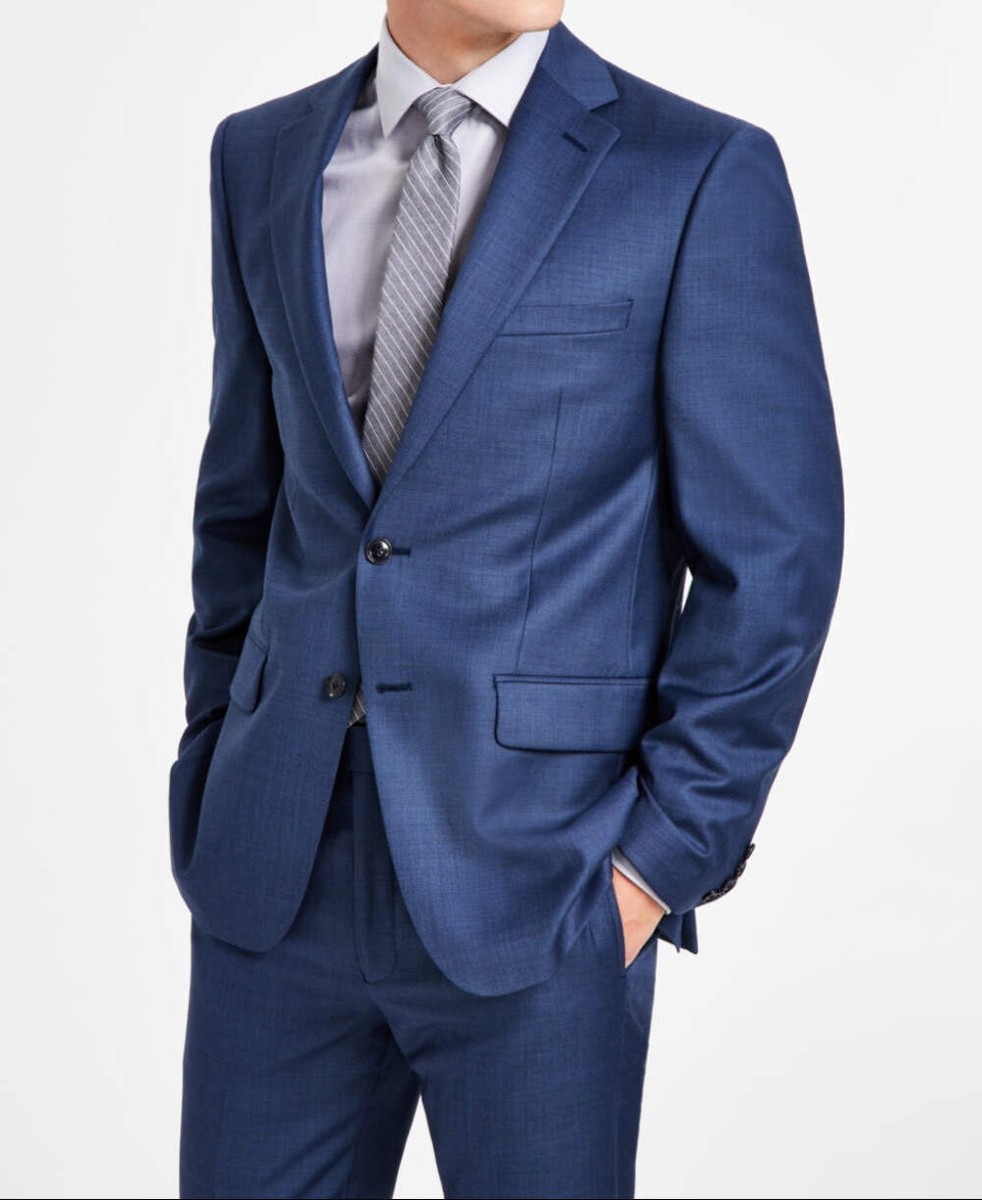 Calvin Klein MEN's X-Fit Slim-Fit Stretch Suit Jackets 5D 2873 | eBay