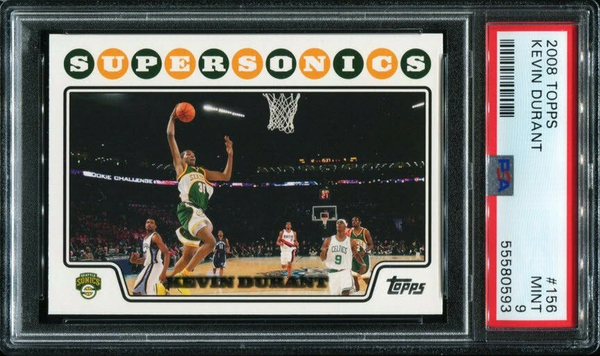 サイコロード プレイマット National Chanpionship 2008 PSA 9 MINT 2008 TOPPS KEVIN DURANT #156 SONICS NETS WARRIORS 80593