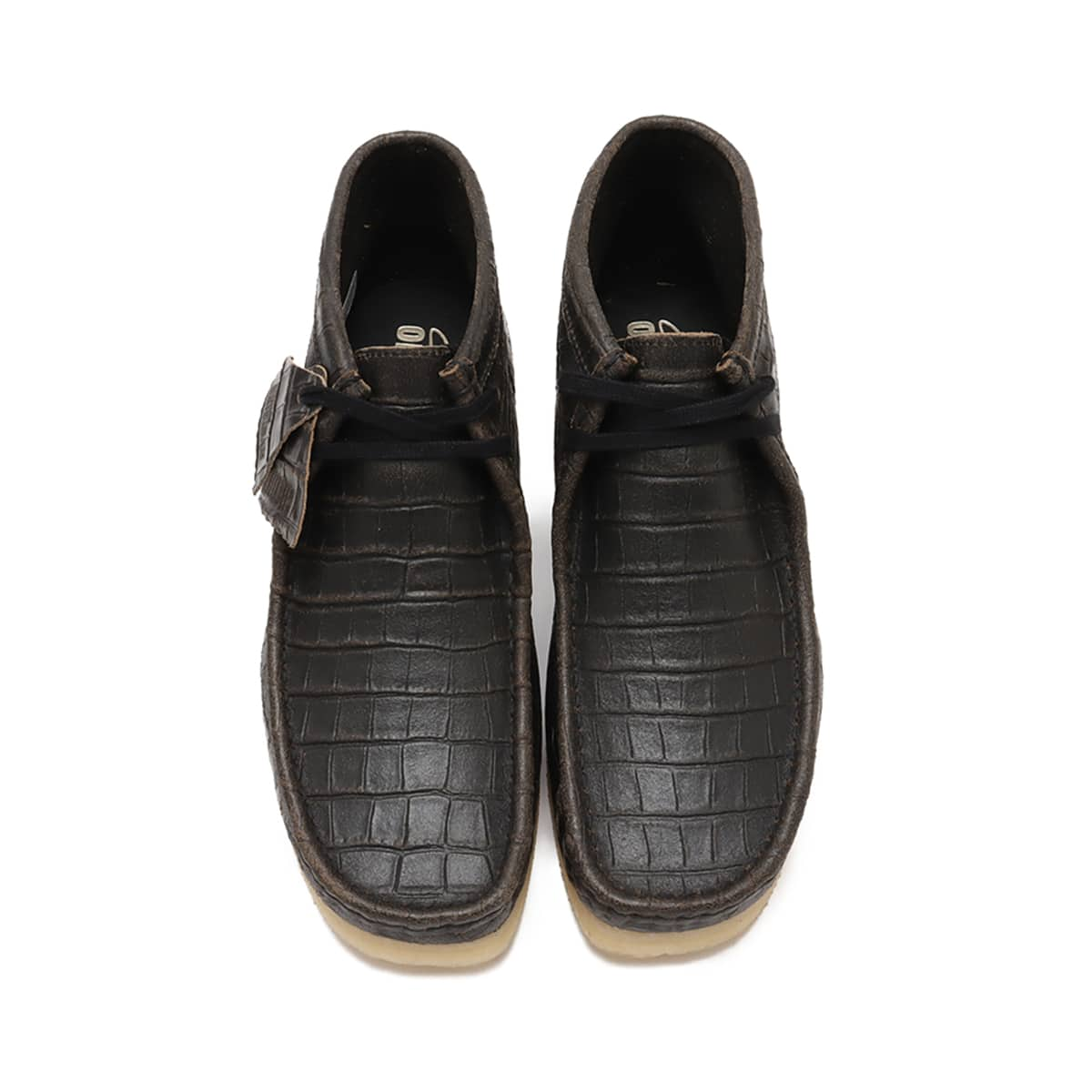 Clarks Wallabee Boot Black Croc Distress 26179191 UK 4-13 | eBay