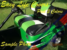 CLUB CAR DS+2000 Golf Cart Custom Front and Rear Combo Seat Covers Staple On