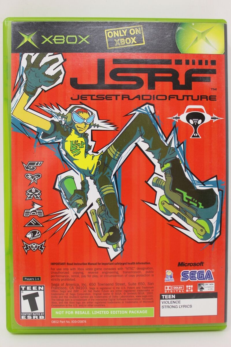 JSRF Jet Set Radio Future & Sega GT 2002 Original Microsoft JSRF Jet Set Radio Future & Sega GT 2002 Original Microsoft