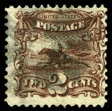 US # 113  2¢ Pony Express, Just Fine Used (fl01712)