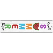 Sweet Summer Time Novelty 24"x5" Metal Street Sign Plaque Home Door Garage Wall