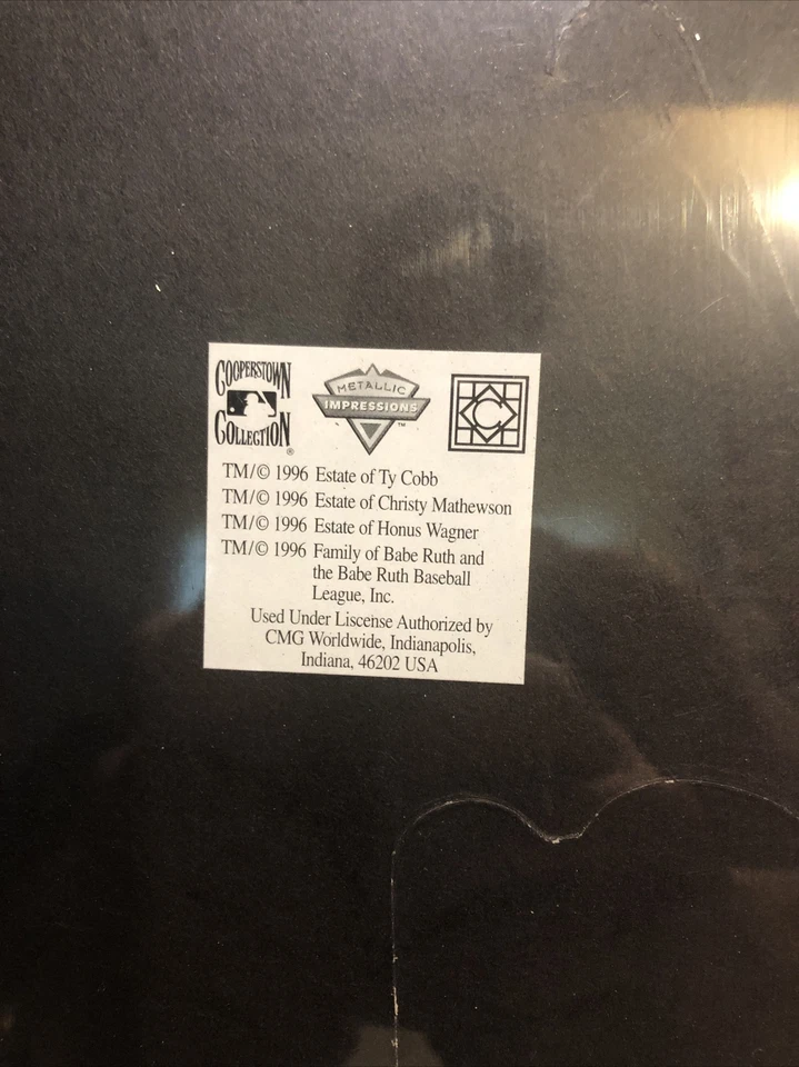 Cooperstown Collection Hall of Fame MLB Baseball Electees 1996 Team Metal Sign  - Image 3 of 4