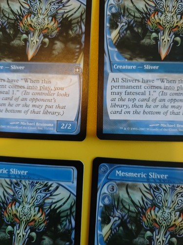 MTG Mesmeric Sliver 4 cards Future Sight Playset 4 cards as pics - Picture 2 of 4