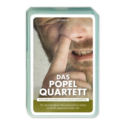 Das Popel Quartett - Das verrückte Kartenspiel - Ekel Scherzartikel Geschenk Gag
