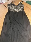 Popilush Shapewear Dress Shift Deep Lace Dress Size XL Black