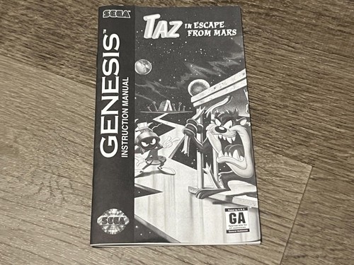 Taz in Escape From Mars Sega Genesis Complete CIB Cleaned & Tested Authentic - Picture 4 of 7