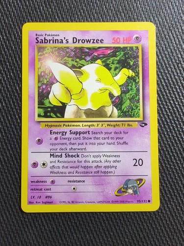 Pokémon TCG Sabrina's Drowzee Gym Challenge 95 Regular Unlimited Common ...