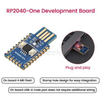 RP2040-One Raspberry Pi Microcontroller Development Board Python 4MB Flash