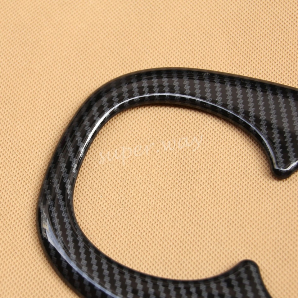 For Mitsubishi Eclipse Cross 2018+ Carbon Fiber Rear Seat Cup Holder