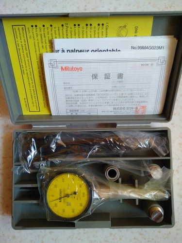 1 Pcs  Mitutoyo 513-405T Lever Dial Gauge 0-0.2Mm