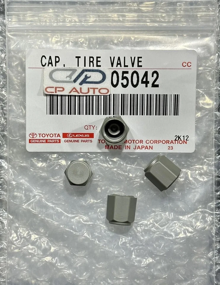 NEW 13 - 15 LEXUS ES350 TIRE VALVE STEM PLASTIC CAPS SET OF 4 GRAY OEM - Image 2 of 4
