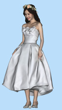 Diorama Resin 1/18 Real Series Figure Toys Mini Figurine Wedding Dress Girl 264