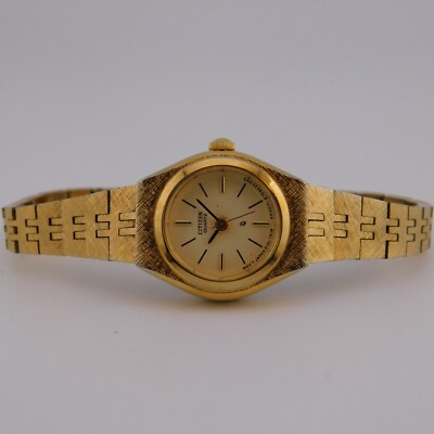 CITIZEN QQ 4031-892771 Three-Hand Quartz Women's Watch Sz. 5 3/4'' New Battery