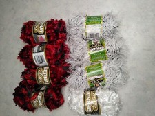 Lot Of Eight Bernat Yarns Boa And Envy