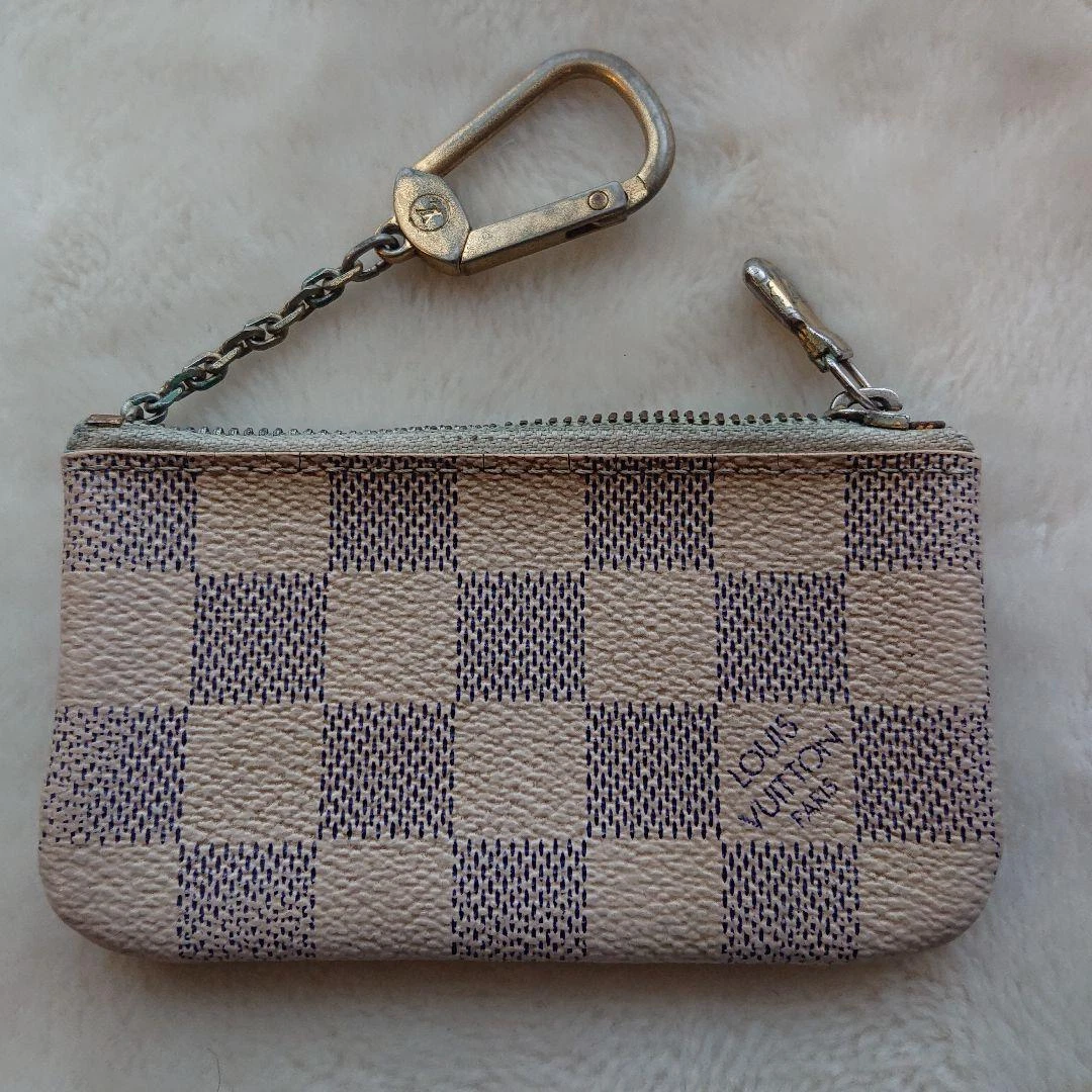 Louis Vuitton Key Pouch Damier Azur White/Blue