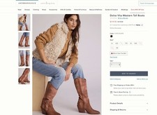 Anthropologie Dolce Vita Women's Western Style Boots