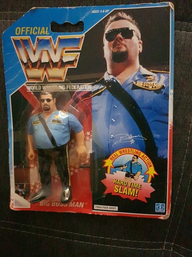 WWF Hasbro MOC The Big Boss Man Wrestling Action F...
