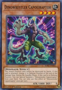 Dinowrestler Capoeiraptor - SOFU-EN006 - Common - 1st Edition x3 - Near Mint