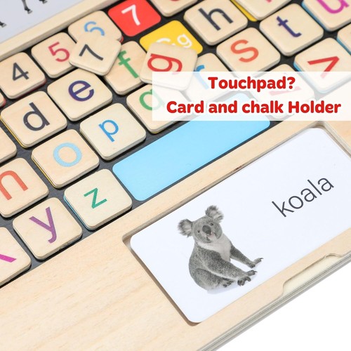 Mein erster Laptop Montessori Kleinkind Spielzeug perfektes Spielzeug Geschenke 3 4 5 6 7 8 Jungen Mädchen - Bild 6 von 8