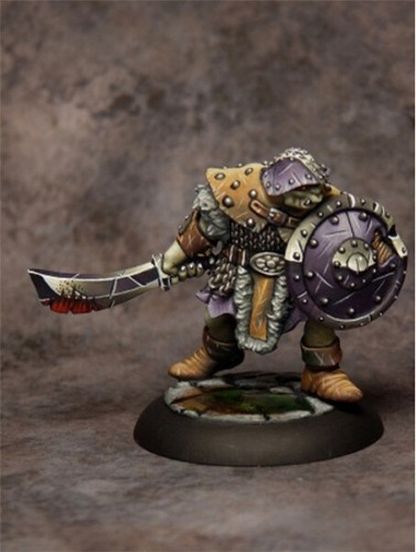 Orc Warrior Miniature - Ragged Wound Tribe - 25mm Heroic Scale Fantasy Figure For RPG & Painting - View #6