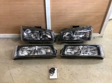 NOS Spec-D Tuning L&R Driver & Passenger Headlights Set (x4) #LBLH-SIV03JM-RS.