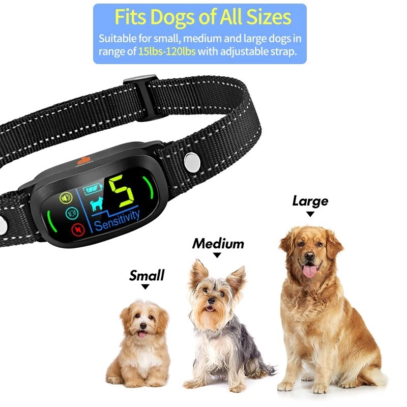 GROOVYPETS Automatic No Bark Dog Training Collar Waterproof Barking Terminator - Image 3 of 4