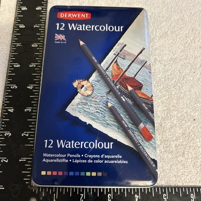 Derwent Watercolor Pencils 12-Color Artist Set Watercolour Unused