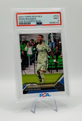 Denis Bouanga 2023 Topps Now MLS Cup Playoffs Blue LAFC #PO2 /49 PSA Mint Card - Picture 7 of 12