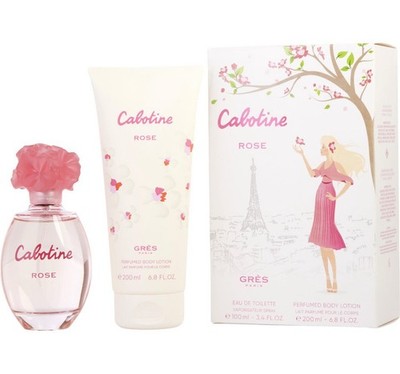 Cabotine Rose 2PC Gift Set Gres 3.4oz EDT Spray & 6.8oz Body Lotion  SEALED BOX