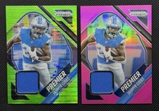 2025 Panini Prizm Jahmyr Gibbs Neon Green Pulsar And Pink Premier Patch #PJY-JGB