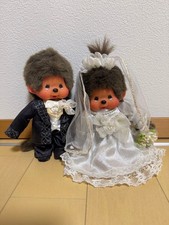 Monchhichi Wedding Doll Bride and Groom Pair Set Sekiguchi