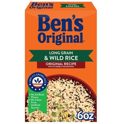 Flavored Long Grain Rice & Wild Rice, Boxed Rice, 6 oz Box (Pack of 12)