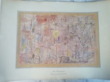Affiche Litho Vintage Paul Klee Editions Braun Cie Mulhouse 1964