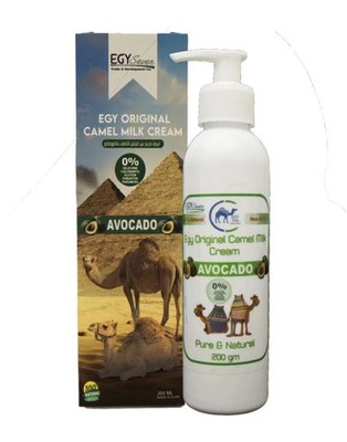 1 Pack Egy Original Camel Milk Cream 100 % Natural With Avocado 200 Gm