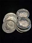 Picker's Bag of x7 BU PROOF MIXED DATE 90% Silver ROOSEVELT DIMES     #MF-1762