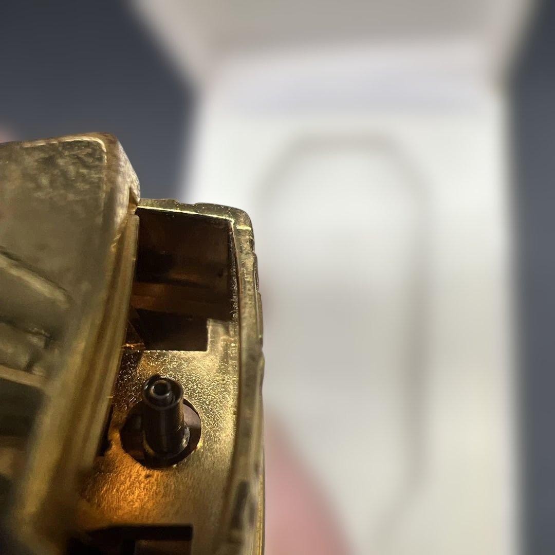 GIVENCHY Gold Logo Lighter Slim Used with Box Rare thumbnail 7