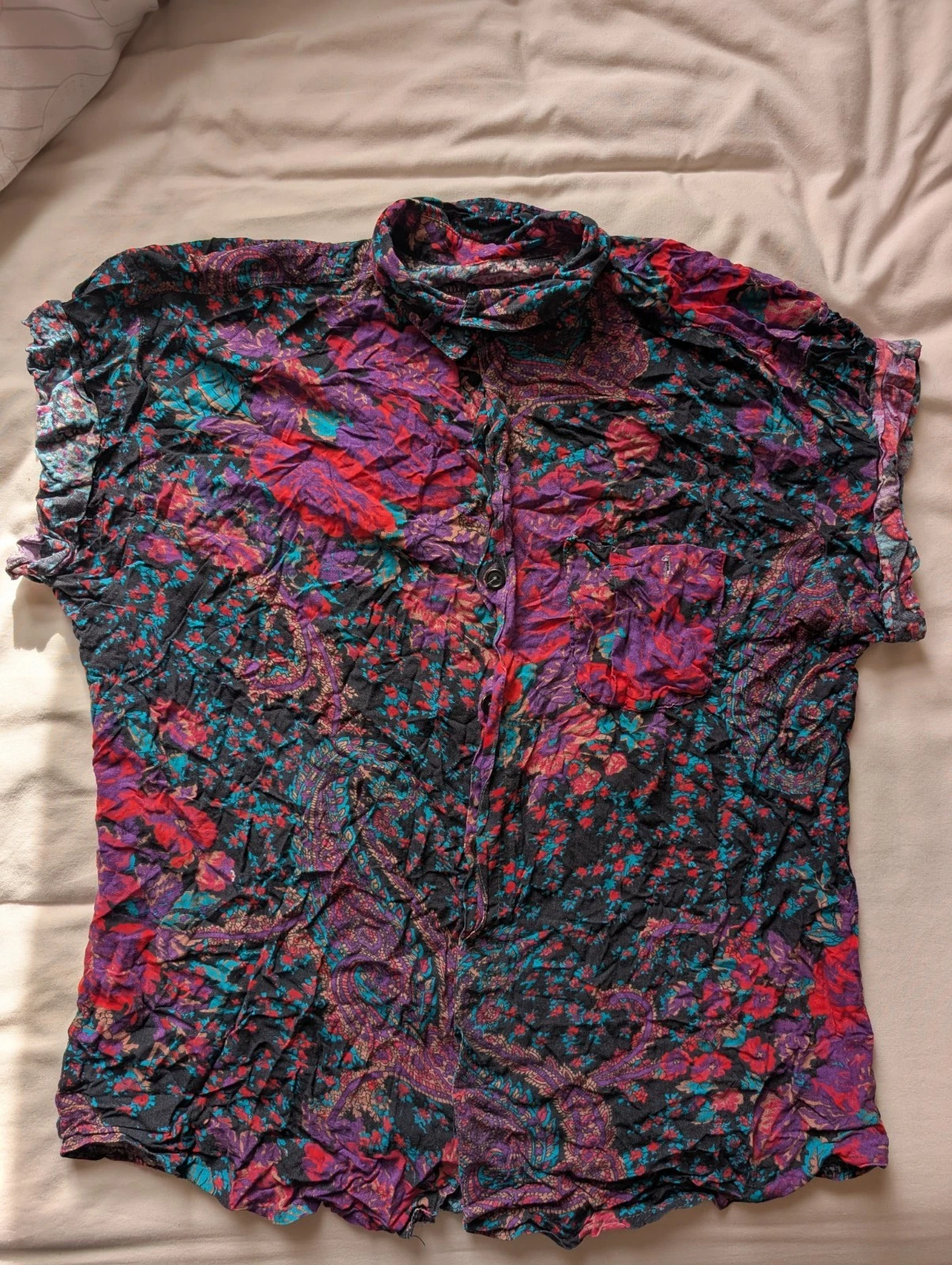 Vintage Multicoloured Floral Paisley Shirt Medium
Opens in a new window or tab