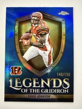 2025 Topps Chrome Chad Johnson Legends Of The Gridiron Blue /150 LOG-28
