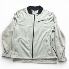 Nike Basketball Dri Fit Men's full Zip Warmup Jacket Grey Size L