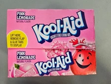48x Packets Kool-Aid Pink Lemonade Caffeine Free Soft Drink Mix