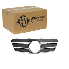 DIEDERICHS SPORT KÜHLERGRILL GRILL SCHWARZ CHROM passend für MERCEDES CLK C208 DIEDERICHS SPORT KÜHLERGRILL GRILL SCHWARZ CHROM passend für MERCEDES CLK C208