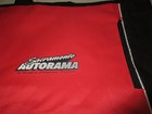 Sacramento Autorama Souvenir Red and Black Zipper Tote Bag 17" W x 5" D x 15" H — photo 4