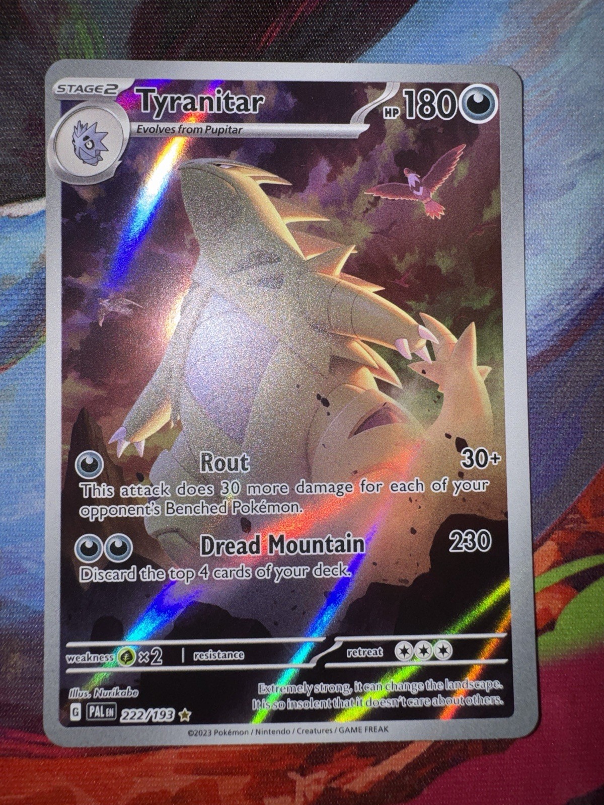 Tyranitar 222/193 Sv02: Paldea Evolved Illustration Rare NM