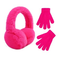 Baby Warm Earmuffs Kid Magic Gloves Girl Soft Plush Ear Muffs Toddler Knit Mi...