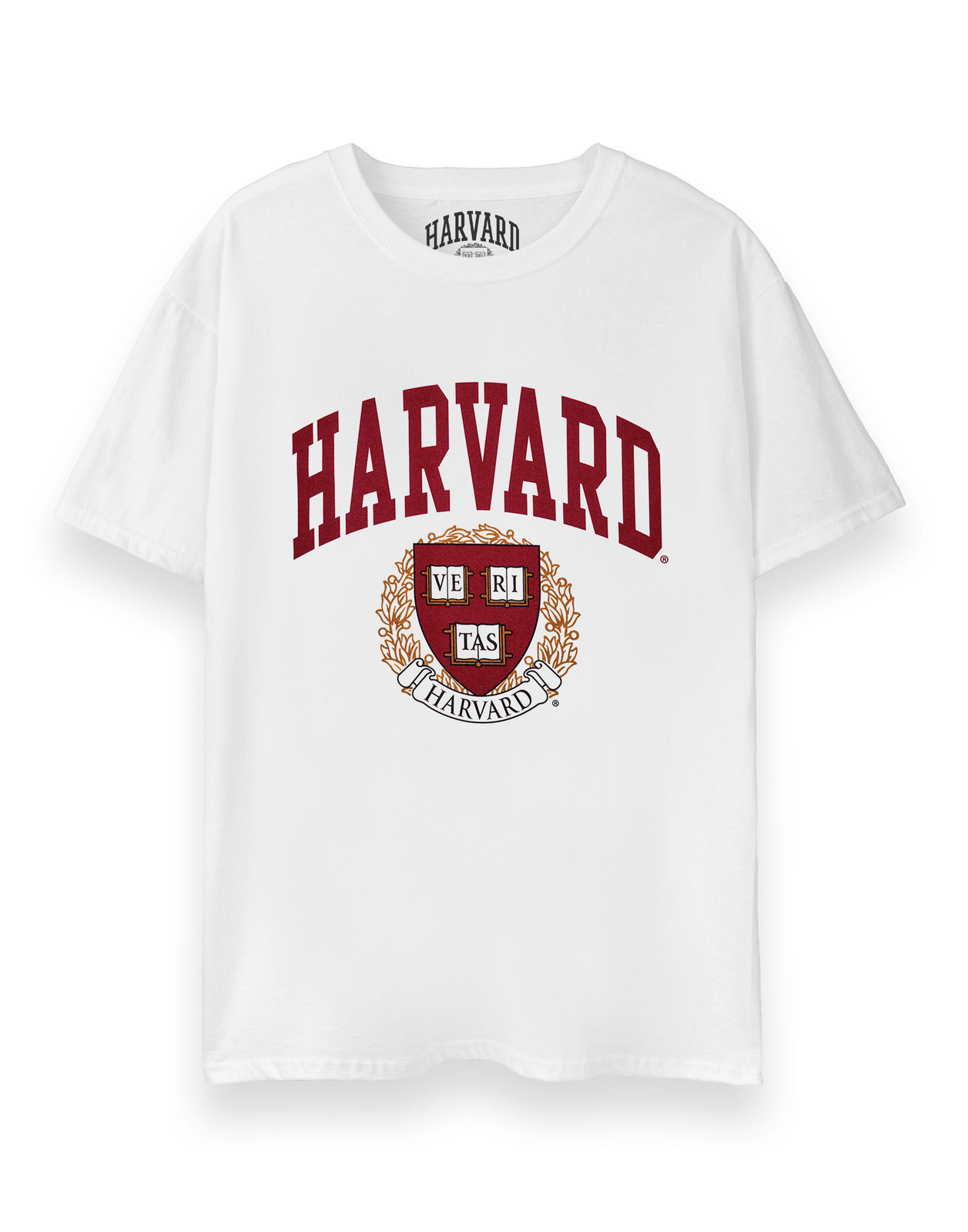 Футболка Kurzarm с логотипом Harvard Weißes Crest Унисекс