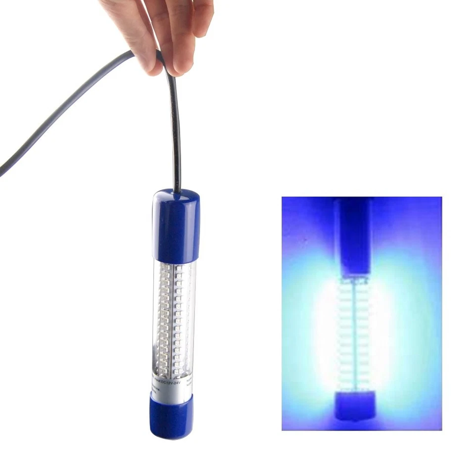 Luz de Pesca Subacuática 1600Lúmenes 12V 24V 10.8W 180 LED Muelle Sumergible Li... Foto 4 de 4