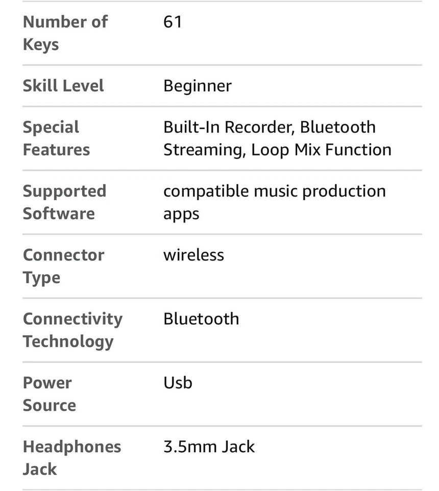 Piano digital Roland GO: teclas Foto 3 de 4