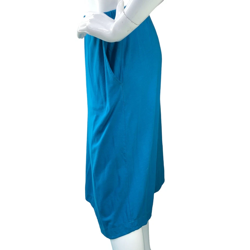 Fresh Produce Mujer Talla XS Falda Midi Bolsillos Pull On Supima Elastizada Azul EE. UU. Foto 4 de 4